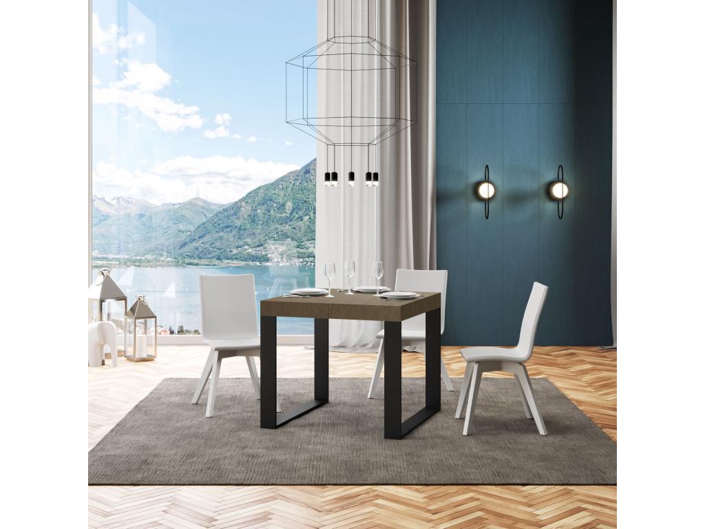 Table anthracite, 90 x 90 cm