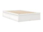 Matelas en bois massif blanc, 120 x 200 cm