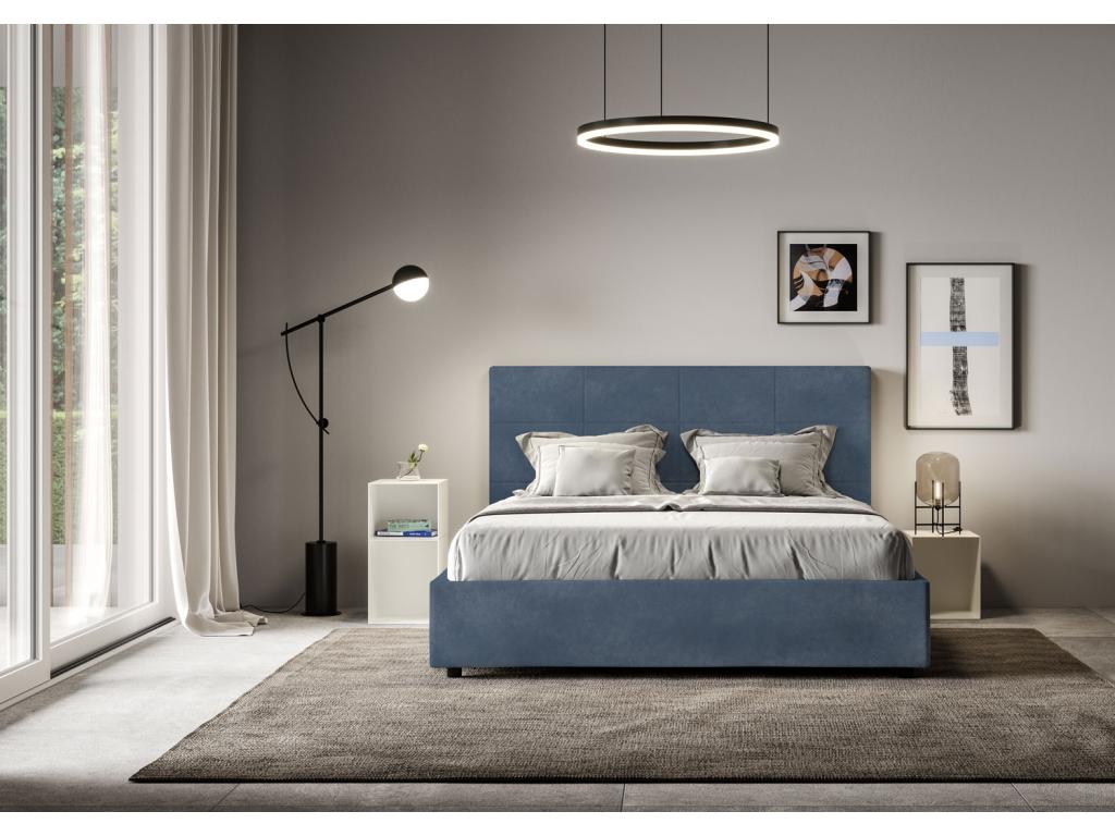 Lit bleu, 140 x 200 cm