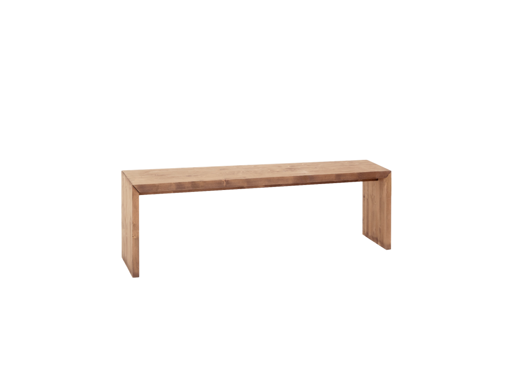 Banc marron, 145 x 45 cm