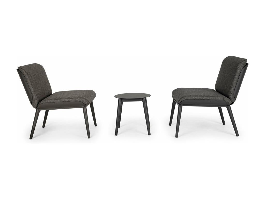 Ensemble de mobilier d'extérieur anthracite