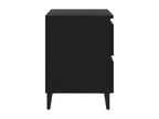 Meubles de maison en bois d'ingénierie noir, 40 x 35 x 50 cm