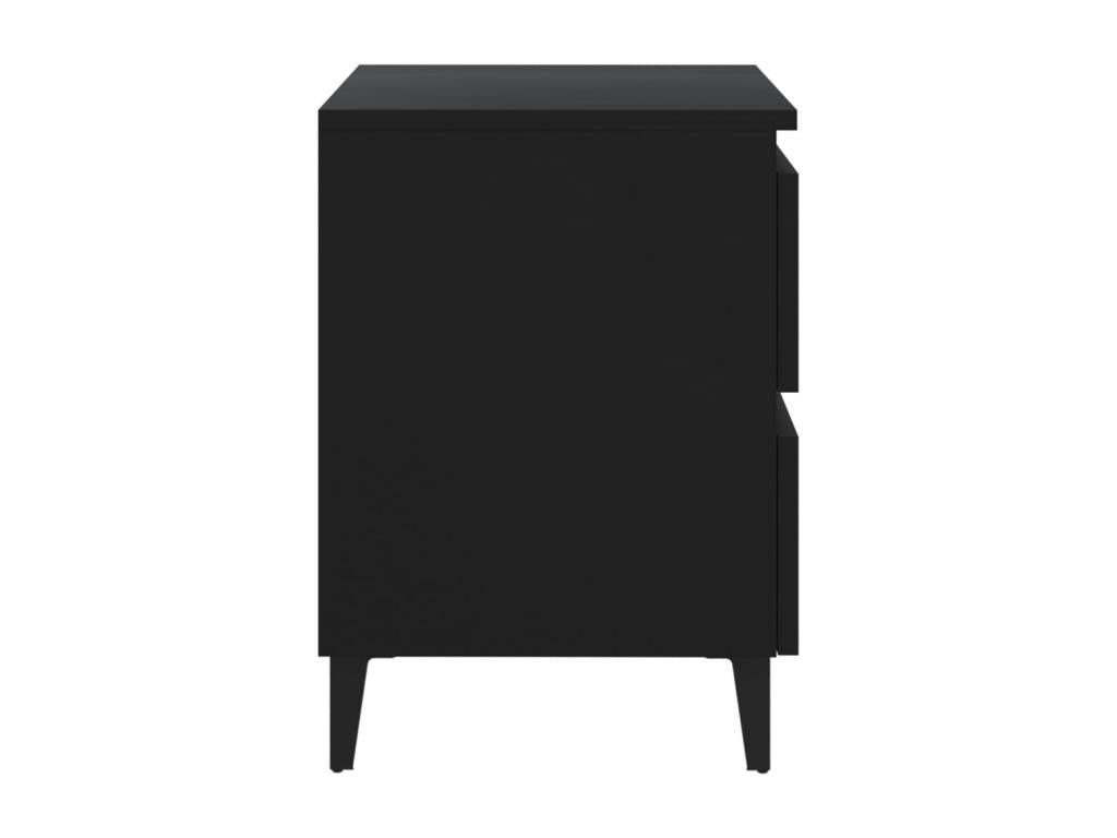 Meubles de maison en bois d'ingénierie noir, 40 x 35 x 50 cm