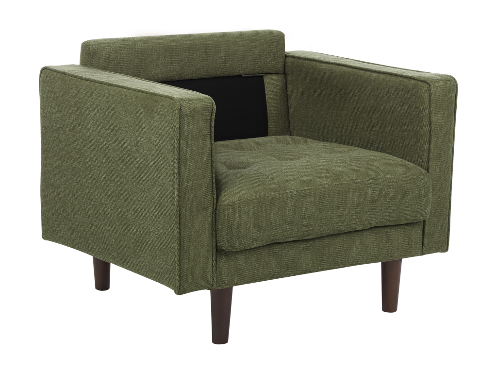 Fauteuil d'appoint en tissu vert - dlz1766575643162
