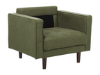 Fauteuil d'appoint en tissu vert - dlz1766575643162