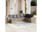 Ensemble de mobilier de jardin en résine tressée beige - dlz1766575663499