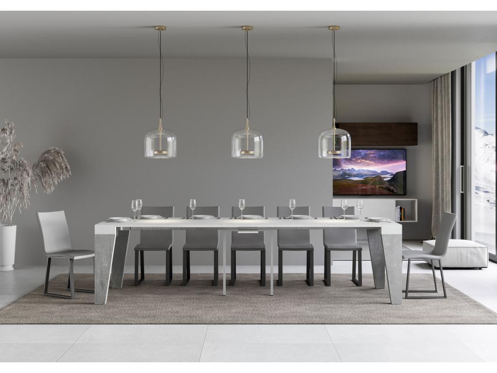 Mobilier d'intérieur gris béton