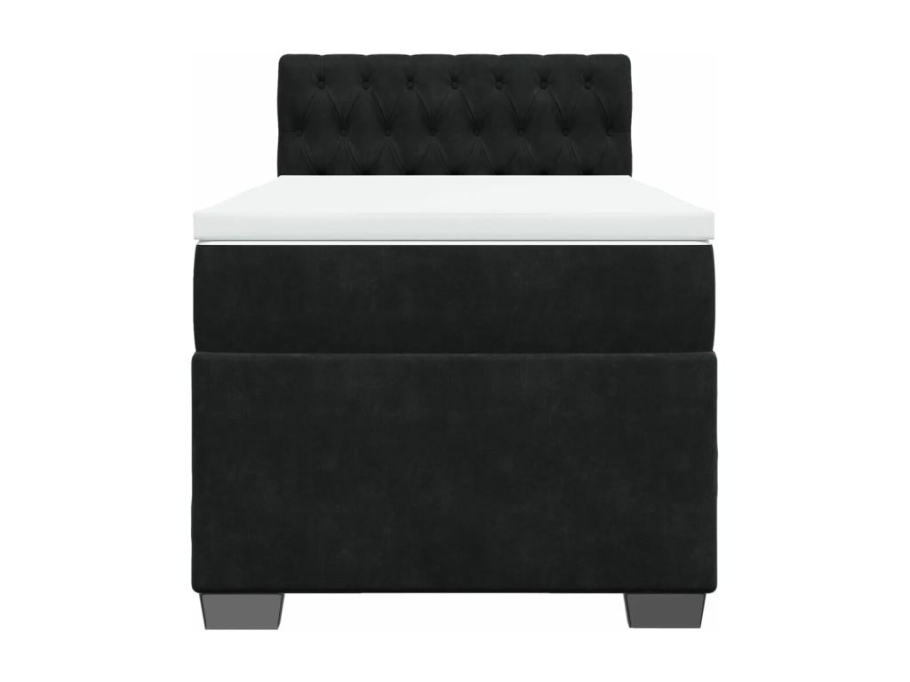 Matelas en velours noir, 80 x 200 cm