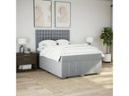 Matelas en tissu gris, 160 x 200 cm