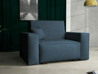 Fauteuil d'appoint bleu, 85 x 123 x 98 cm