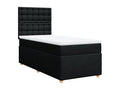 Matelas en tissu noir, 90 x 190 cm