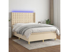 Matelas en tissu beige, 140 x 190 cm