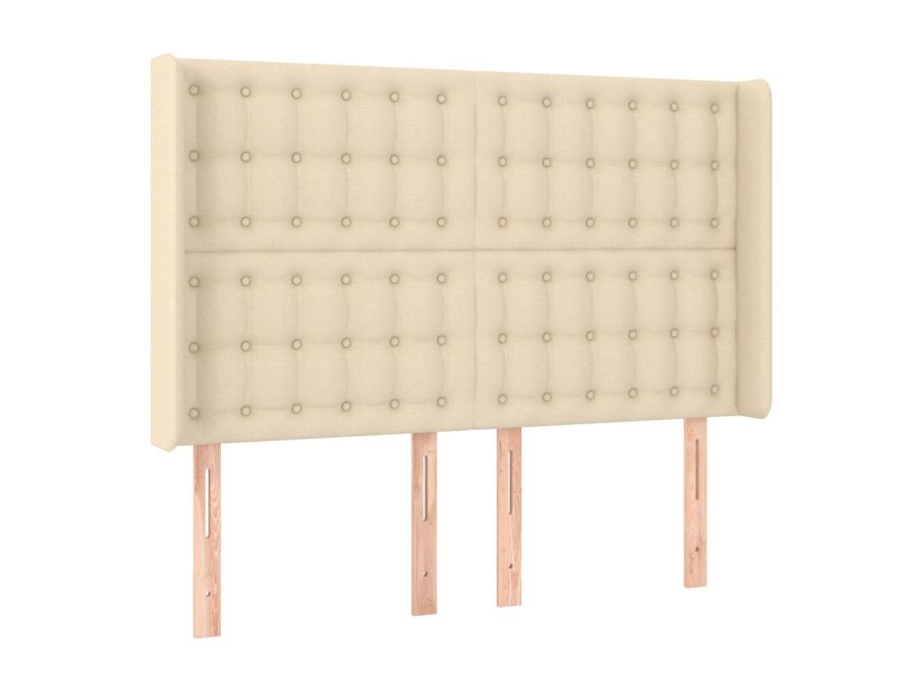 Matelas en tissu beige, 140 x 190 cm