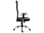 Fauteuil d'appoint en similicuir noir