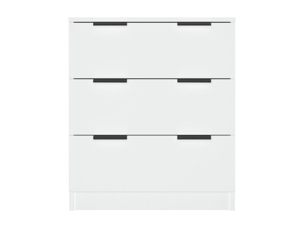 Buffet en bois d'ingénierie blanc, 60 x 30 x 70 cm