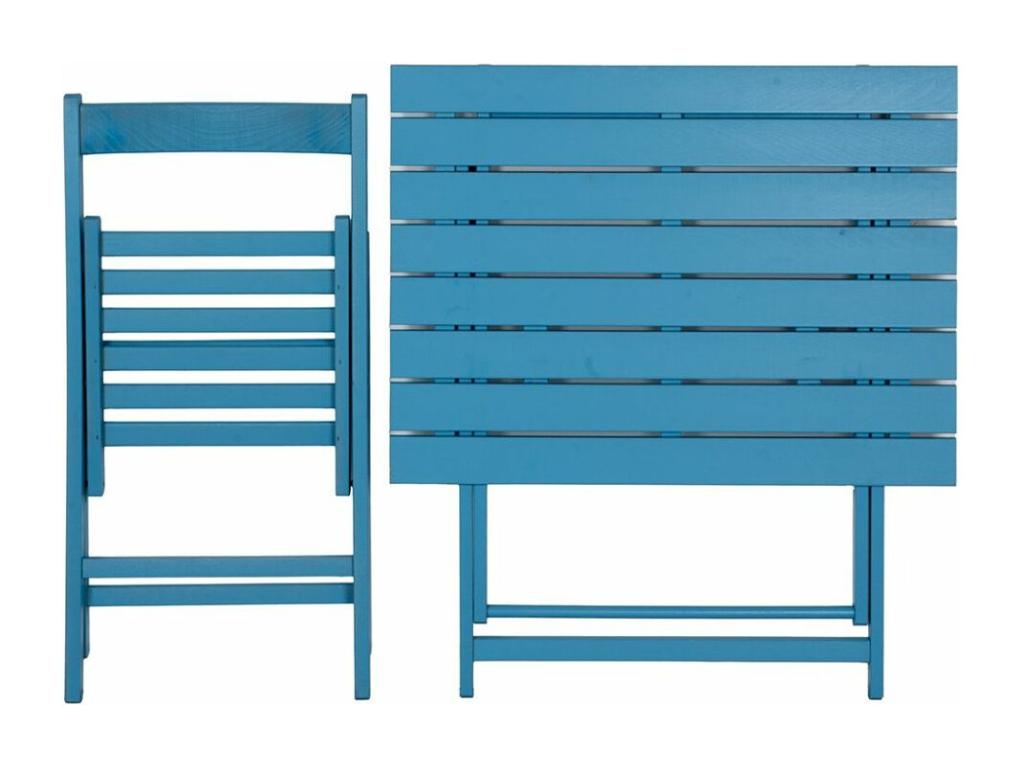 Chaise bleue