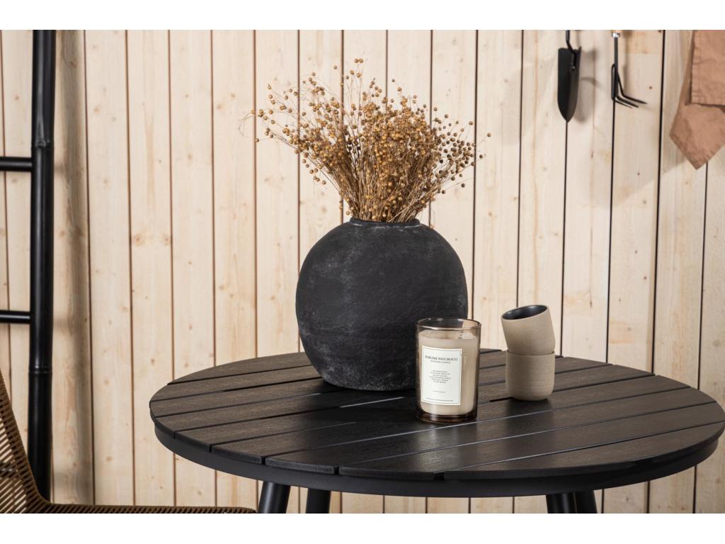 Table noire, 90 x 90 cm