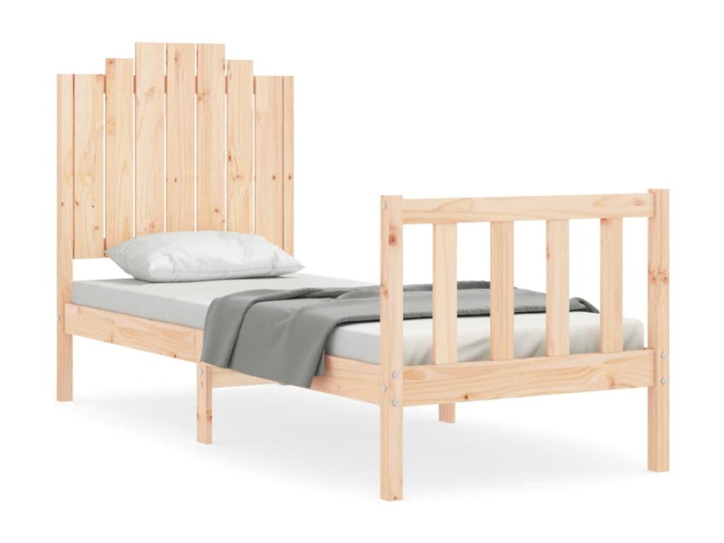 Matelas en bois de pin brun