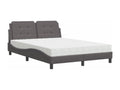 Matelas en similicuir gris, 120 x 200 cm