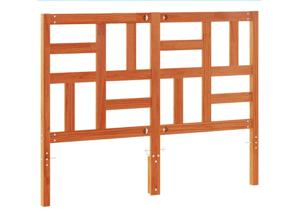 Lit en bois massif marron