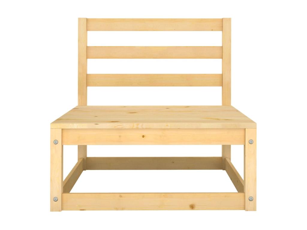 Ensemble de mobilier de jardin en pin brun - dlz1766575038039