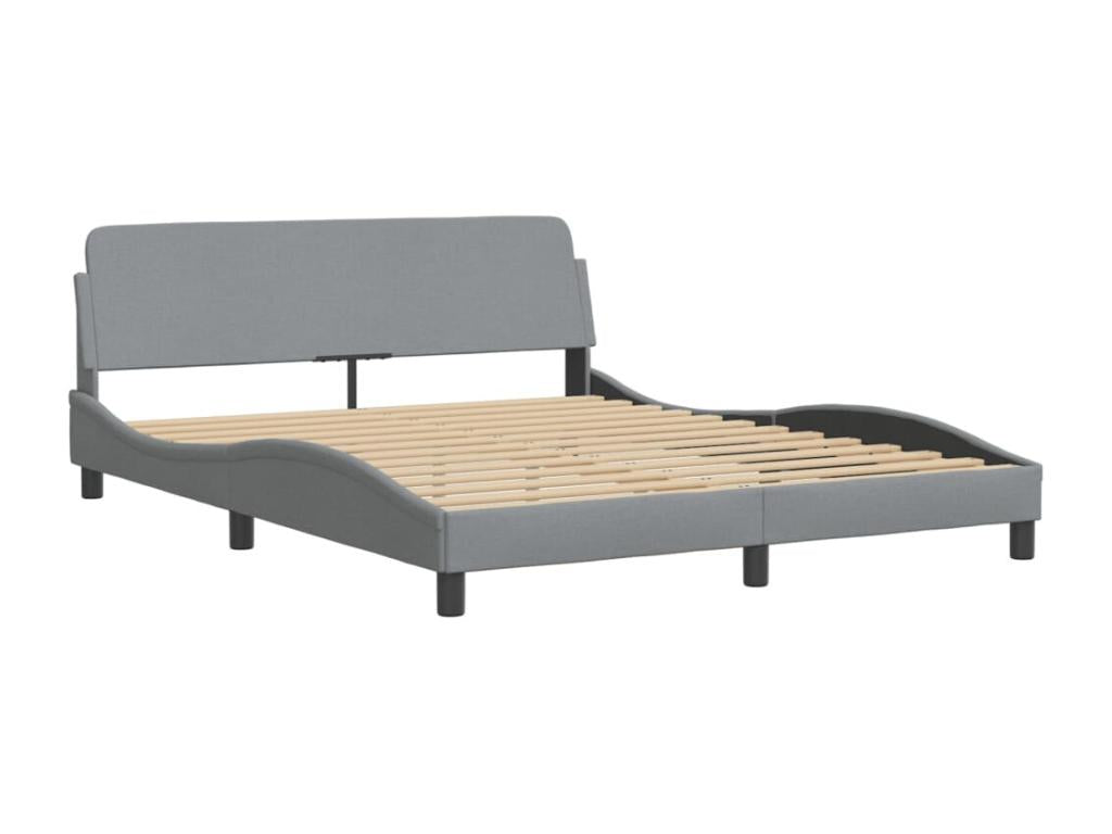Matelas en tissu gris, 160 x 200 cm - dlz1766575275929