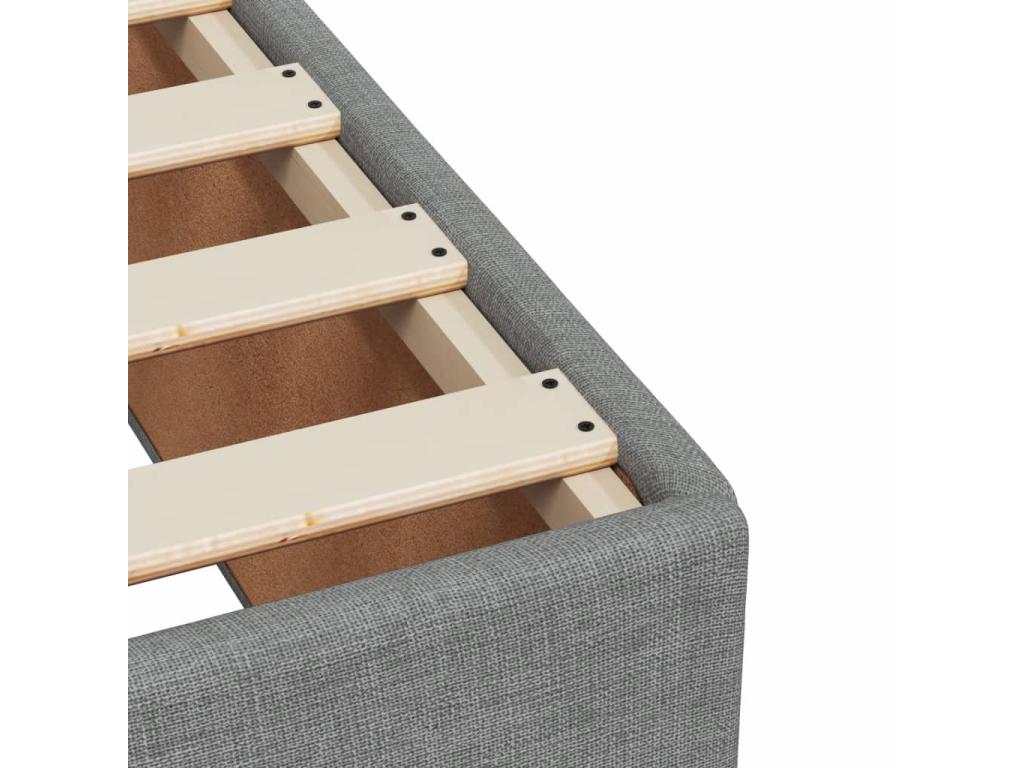 Matelas en tissu gris, 120 x 200 cm