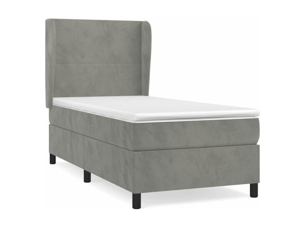 Matelas en velours blanc, 100 x 200 cm