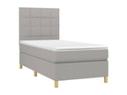 Matelas en tissu blanc, 90 x 190 cm - dlz1766575547420