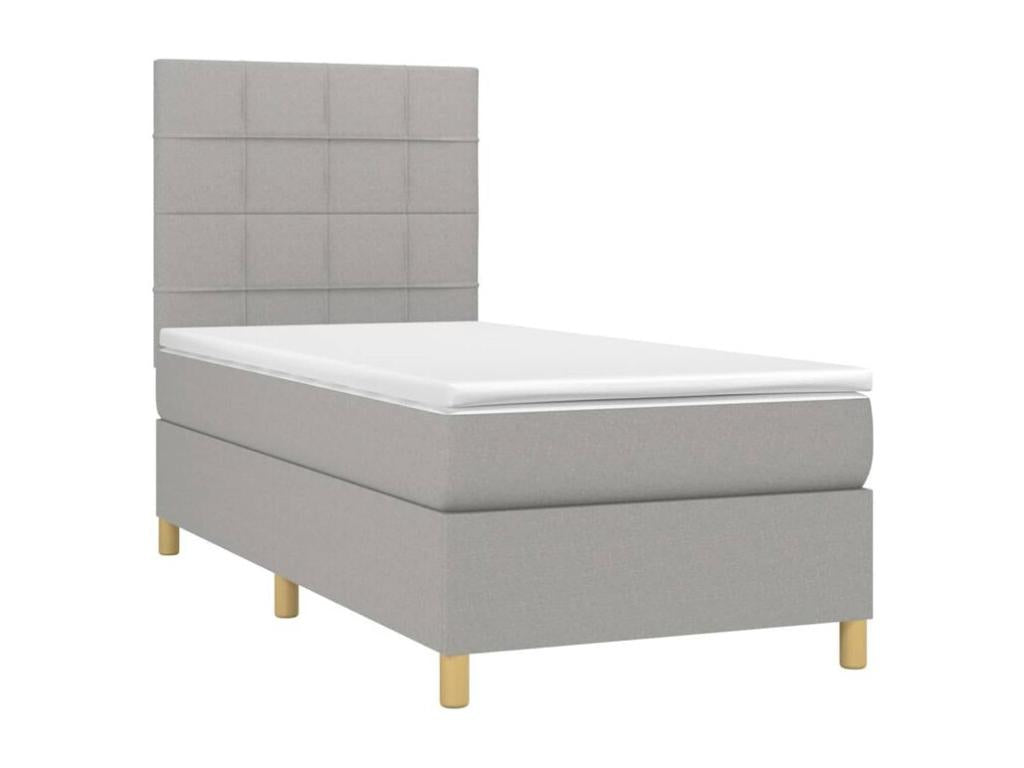 Matelas en tissu blanc, 90 x 190 cm - dlz1766575547420
