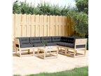 Ensemble de mobilier de jardin en pin brun - dlz1766575616193