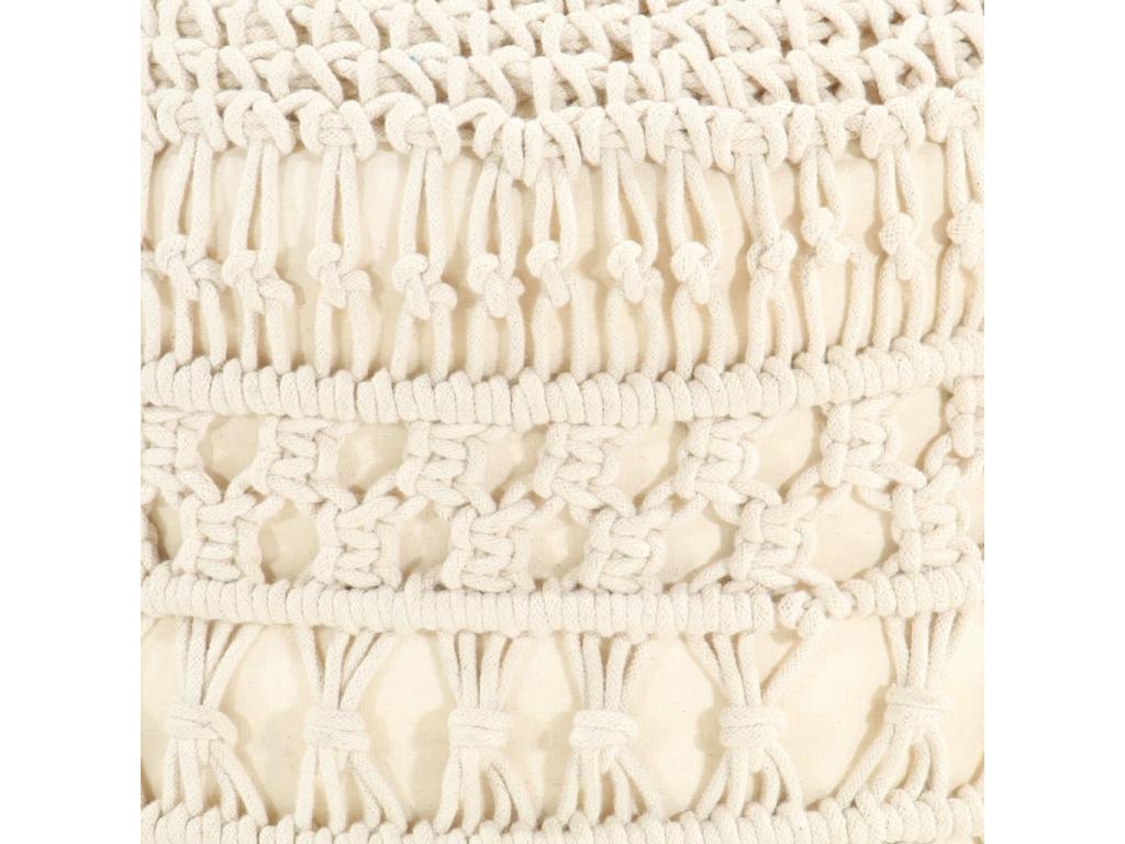 Pouf beige, 45 x 30 cm