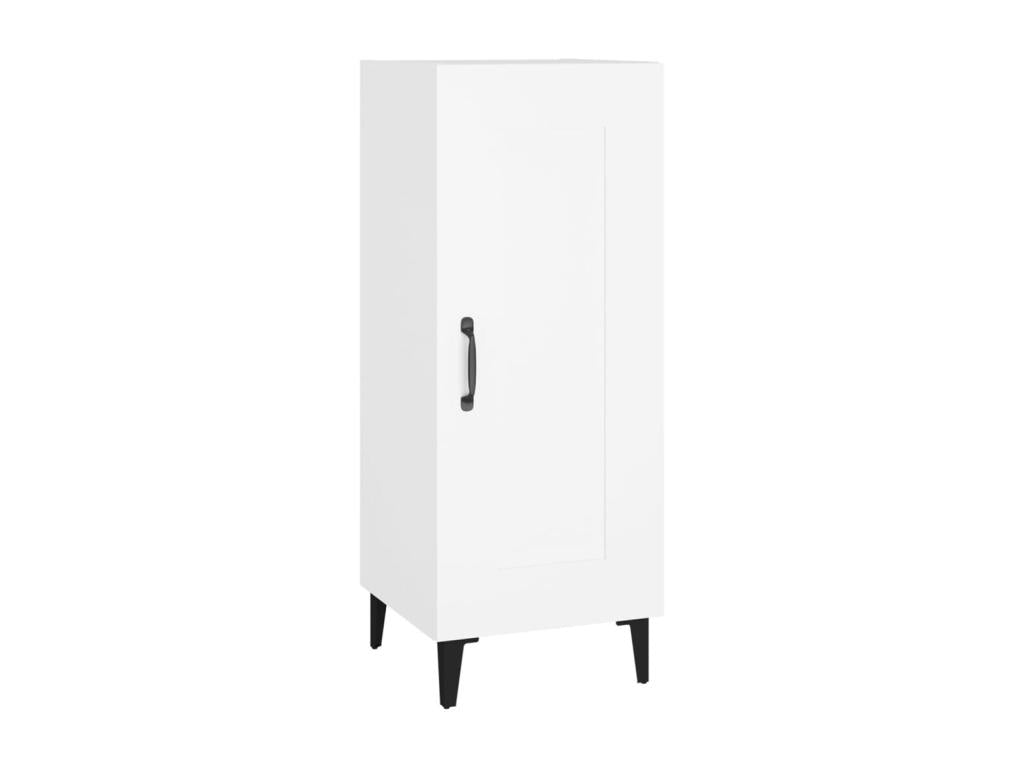 Buffet en bois d'ingénierie blanc, 34,5 x 34 x 90 cm