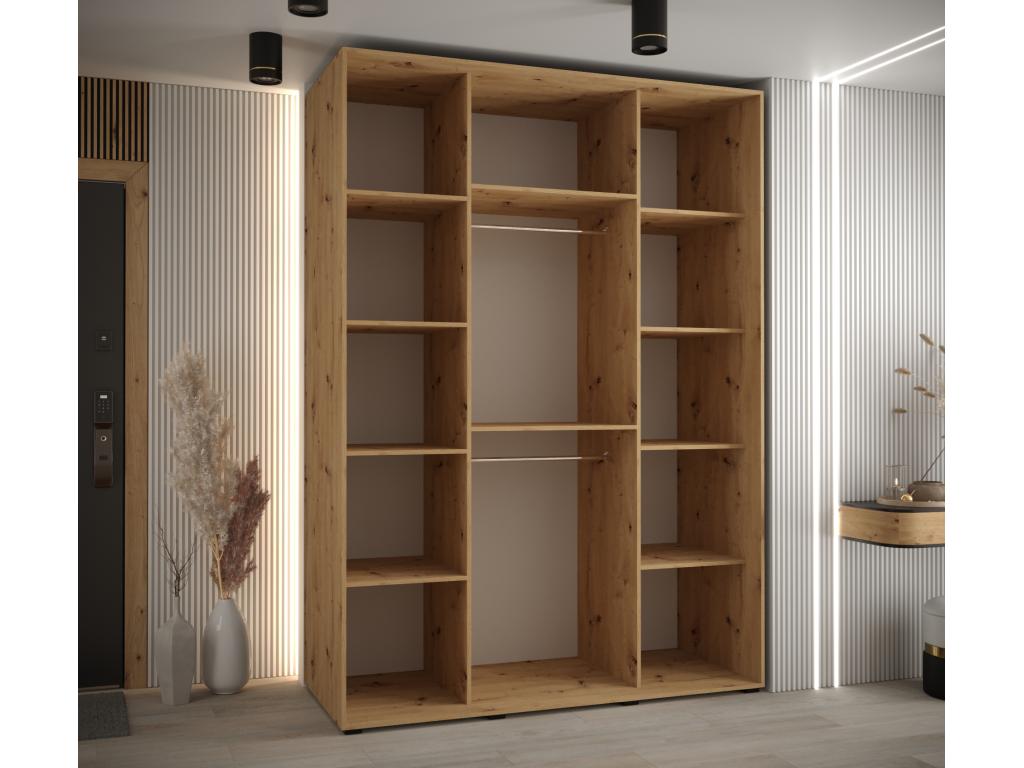 Armoire noire, 160 x 60 x 235,2 cm