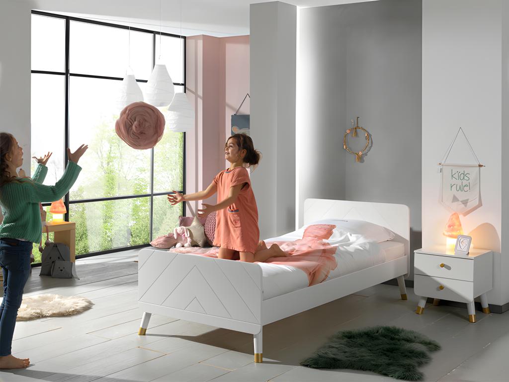 Lit blanc, 90 x 200 cm