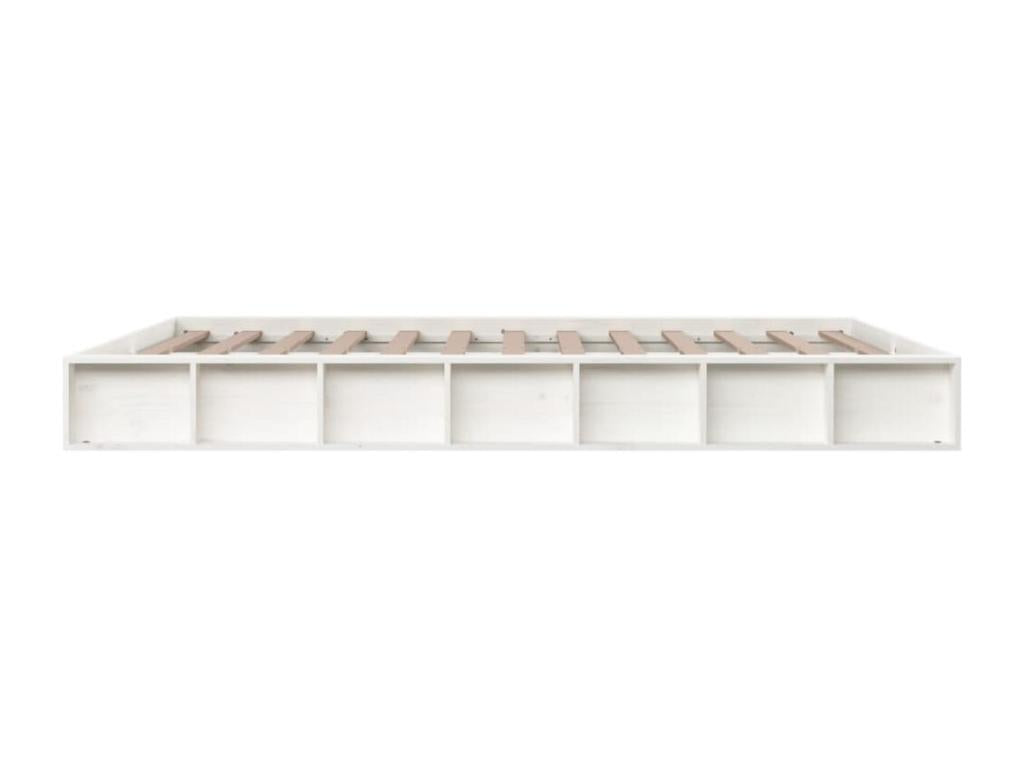 Matelas en bois massif blanc, 150 x 200 cm