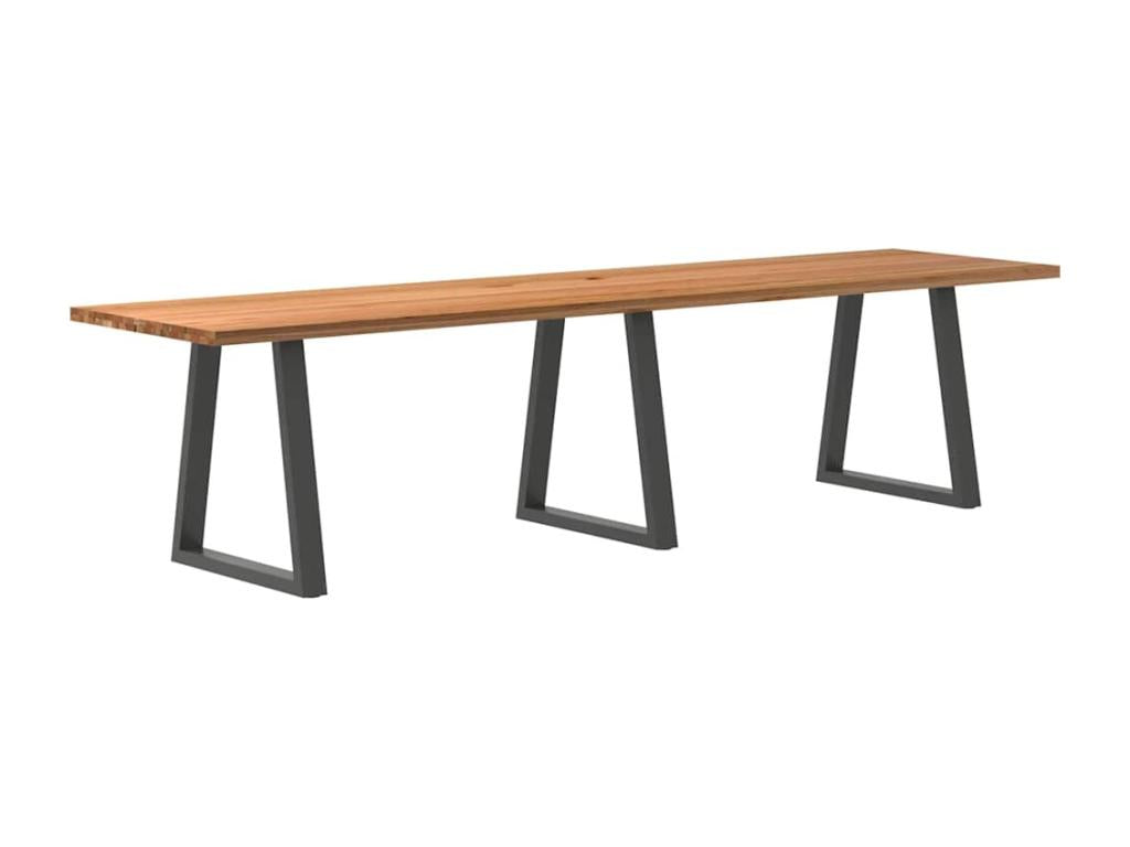Table de salle à manger marron, 320 x 80 x 74 cm
