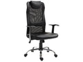 Fauteuil d'appoint en similicuir noir