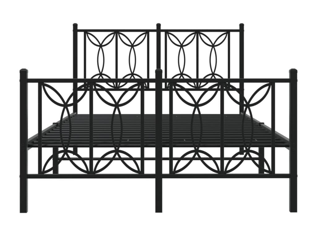 Matelas en métal noir, 120 x 200 cm