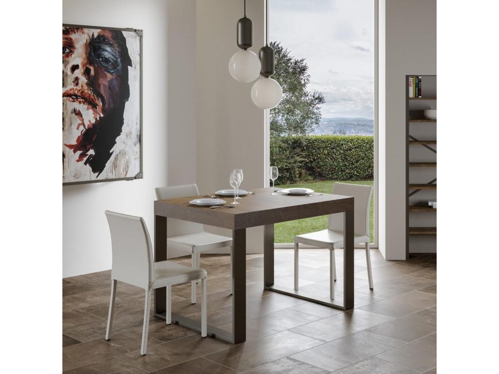 Table marron, 120 x 90 cm