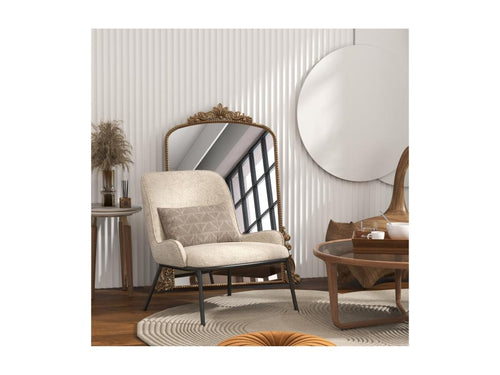 Mobilier d'intérieur en tissu bouclé beige - dlz1766575407723