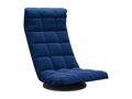 Fauteuil en velours bleu