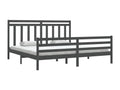 Matelas en bois massif gris, 200 x 200 cm