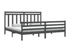 Matelas en bois massif gris, 200 x 200 cm