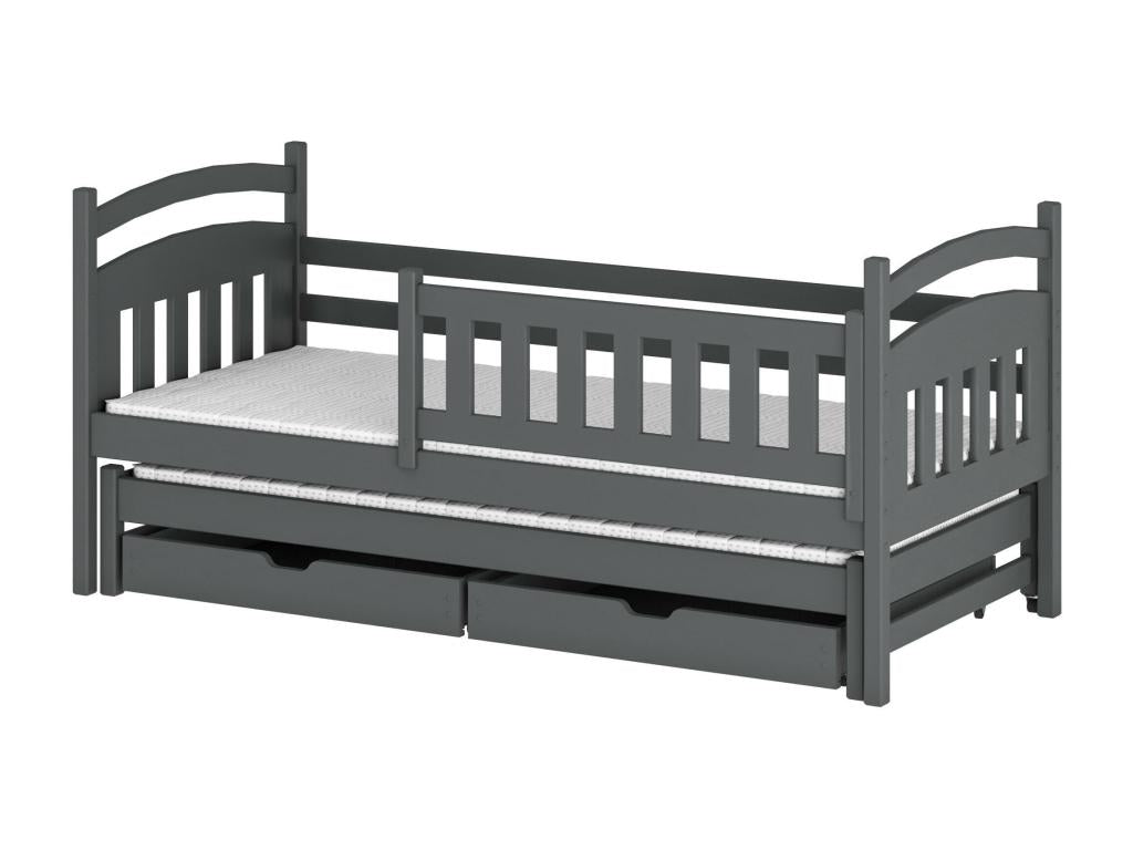 Lit gris, 80 x 200 cm