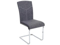 Chaise en tissu gris