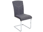 Chaise en tissu gris
