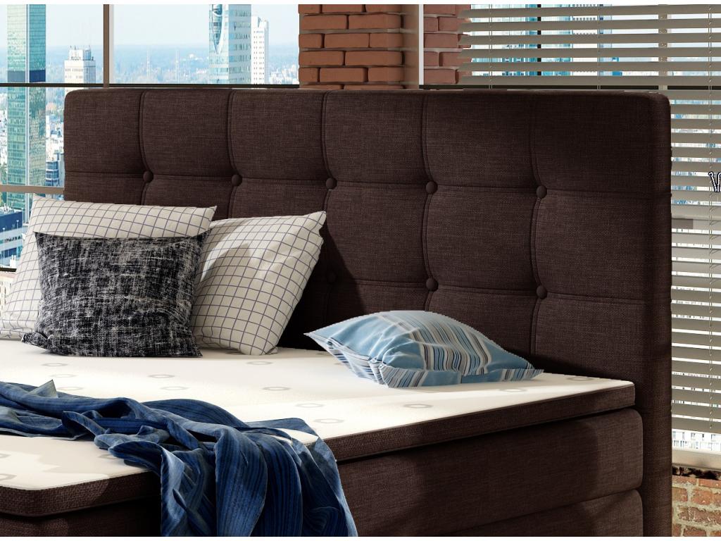 Matelas en tissu marron, 160 x 200 cm