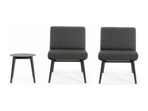 Ensemble de mobilier d'extérieur anthracite