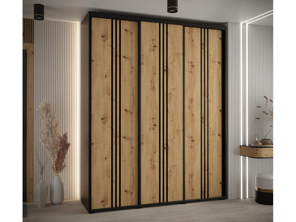 Armoire noire, 190 x 45 x 235,2 cm